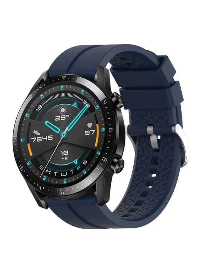 DUSALA Replacement Band For Huawei Watch GT 2/Honor MagicWatch 2 46mm Dark Blue - Image 3