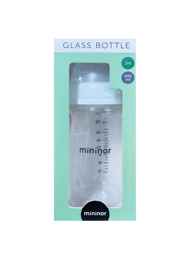 Mininor Glass Feeding Bottle  240 ml - Image 1