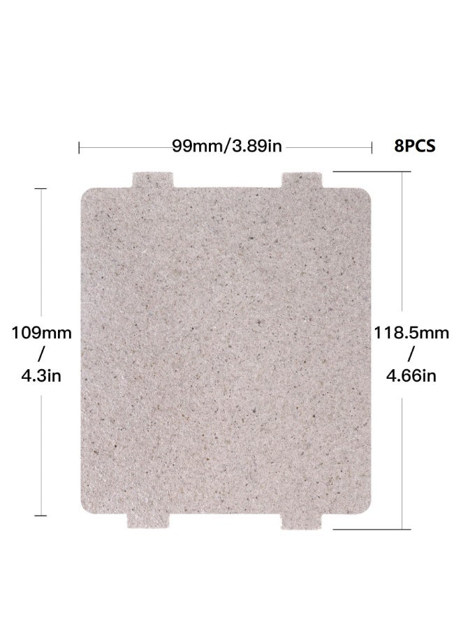 Peachjoy 8pcs Universal Microwave Oven Mica Sheets, 108×99mm Waveguide Covers for Home Kitchen Restaurant Office, Heat Resistant Insulation Replacement Parts, Microwave Oven Accessories - Image 2