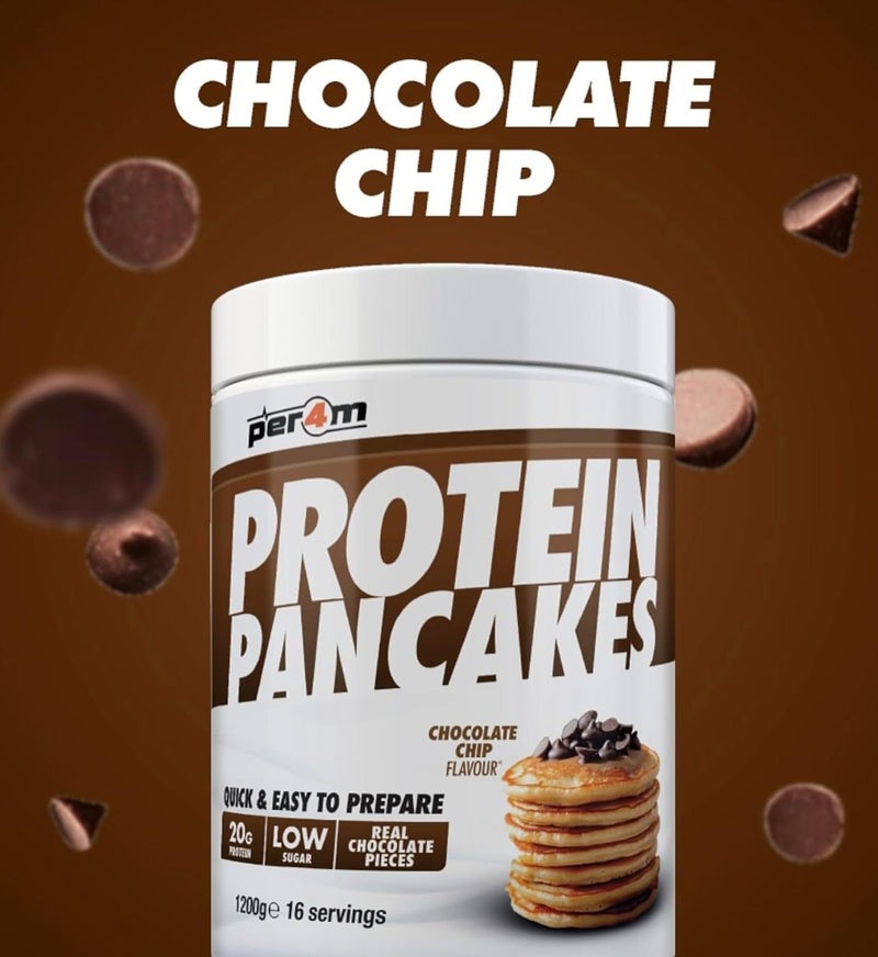 Per4m Protein Pancakes Chocolate Chip (1.2kg) - Image 4