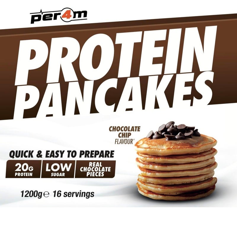 Per4m Protein Pancakes Chocolate Chip (1.2kg) - Image 3