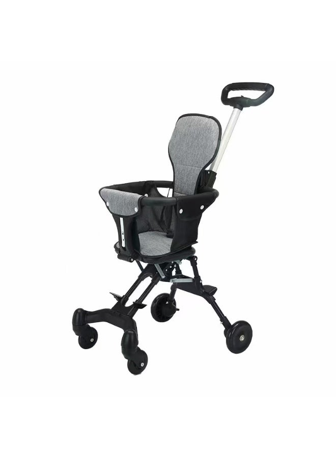 عربة أطفال قابلة للطي محمولة - قابلة للتعديل في اتجاهين، عربة أطفال عالية الارتفاع، خفيفة الوزن وقابلة للطي للأطفال حديثي الولادة والأطفال الصغار - Image 1