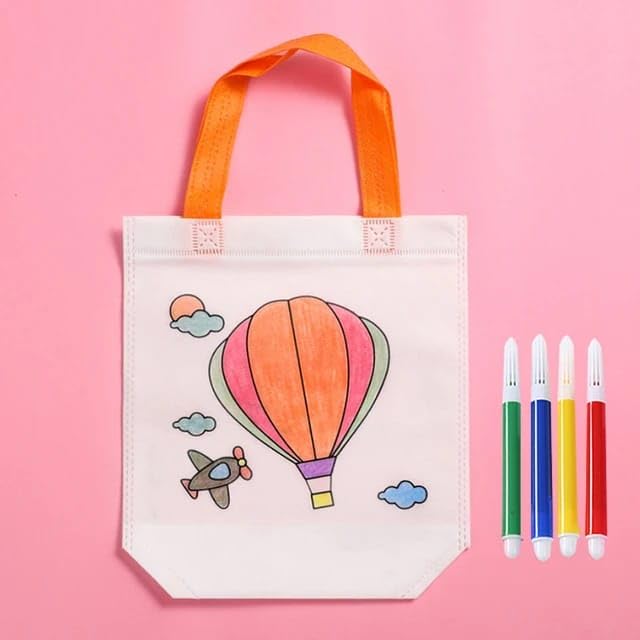 AMANVANI Coloring Goodie Bags Animal Party Favor Bags Color Your Own Art Goodie Bags Kids Party Bags, Gift Bag, Return Guft Bag (18pcs) - Image 3