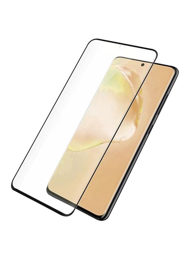 NIBEMINENT Tempered Glass Screen Protector For Samsung Galaxy S20 Ultra Clear/Black - Image 1