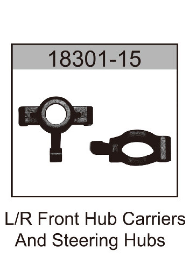 Generic - 18311 Remote Control Car Accessories 18301 High-speed Remote Control Racing Car 2.4g Electronic Plastic Components 18321-Color:Front Left And Right Hub - Image 1