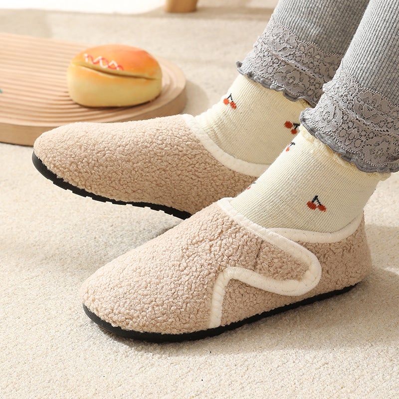 Children'S Indoor Fleece-Lined Floor Socks Shoes With Non-Slip Soles, Early Learning Walking Shoes For Babies, Home Cotton Shoes For Indoor Cold Protection - Image 4