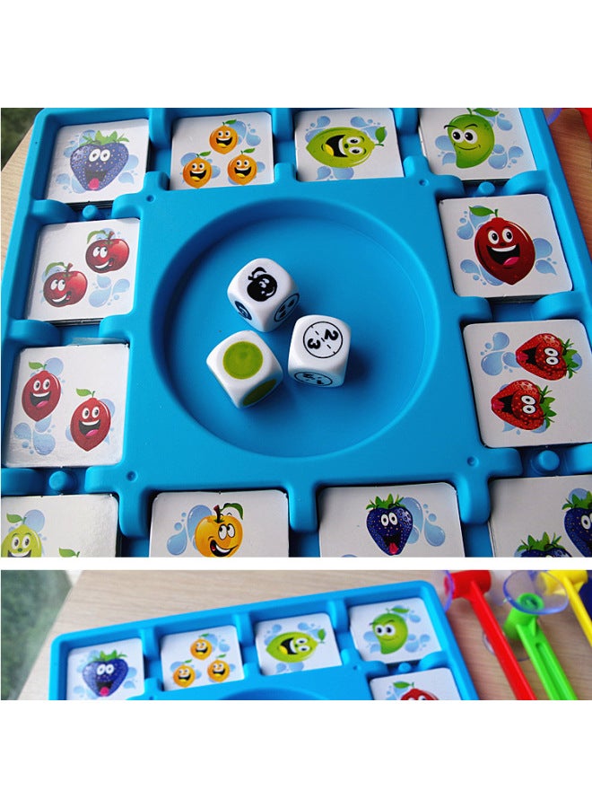 Fruit Suction Card Suction Music Parent-Child Interactive Toys Children's Board Games Educational Chess Games Reaction Training-Color:Fruit Card Suction Music (460g) - Image 4