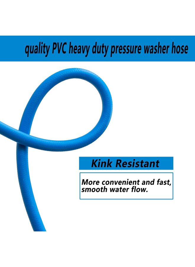 LAMAY Non Kink High Pressure Washer Hose 10M/15M Length, PVC Material, Home, Outdoor, Car Wash Universal (Size : 15M) - Image 3