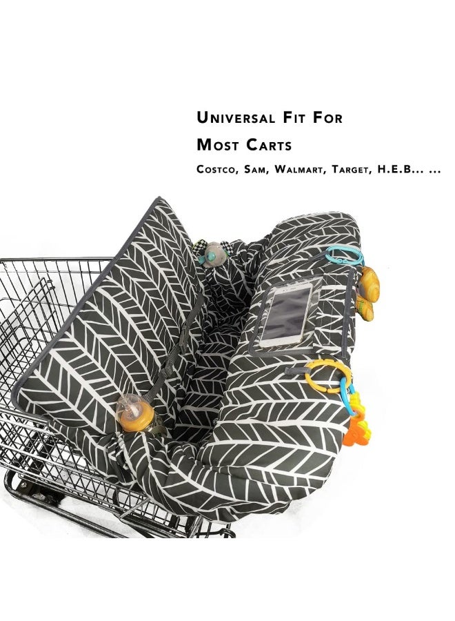 ICOPUCA Shopping Cart Cover for Baby boy Girl, Multi-in-1 Cart Covers for Babies, Soft Padded Infant High Chair Cover, Machine Washable, Grocery cart seat Cushion Cover - Image 2