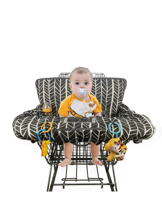 ICOPUCA Shopping Cart Cover for Baby boy Girl, Multi-in-1 Cart Covers for Babies, Soft Padded Infant High Chair Cover, Machine Washable, Grocery cart seat Cushion Cover - Image 3