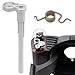 Txouoxt Fuel Door Hinge Pin with Gas Door Spring for Chevrolet SilveradoGMC Sierra 20192025 150025003500 HD Aluminum Hinge Kit for Permanent Loose Gas Cap Repair - Image 2