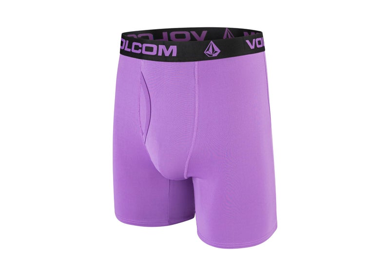 Volcom Mens Boxer Briefs Poly Spandex Performance Boxer Briefs Underwear (Purple/Green/Black/Brown/Khaki, Medium) - Image 2