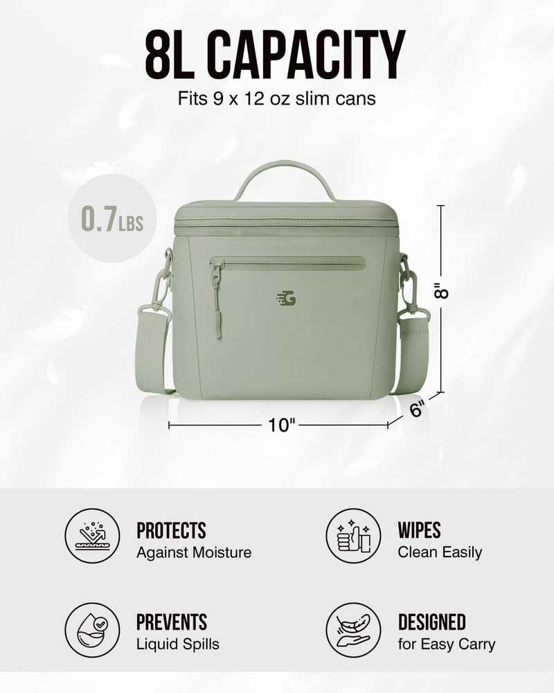 GLORIEROO Insulated Lunch Box Bag Women Girls - Waterproof Leakproof Lightweight Reusable Cooler for School Work Picnic - Back to School - Image 5