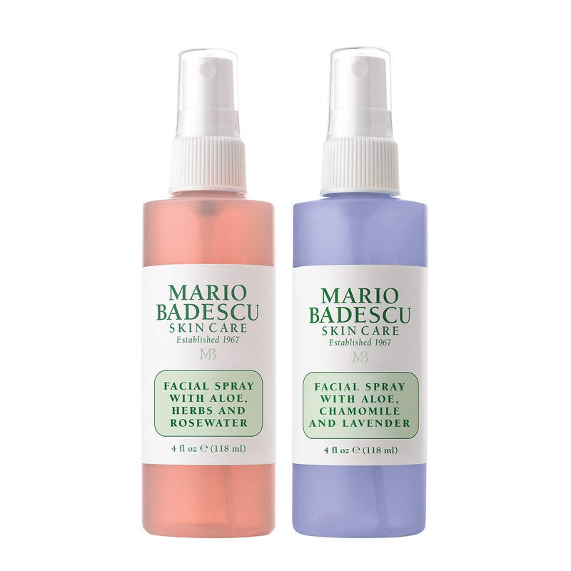 Mario Badescu Facial Spray Aloe, Rose Water and Chamomile - Lavender Duo for Face, Neck or Hair, Cooling and Hydrating Face Mist for All Skin Types, Dewy Finish, 4 Fl Oz (Pack of 2) - Image 1
