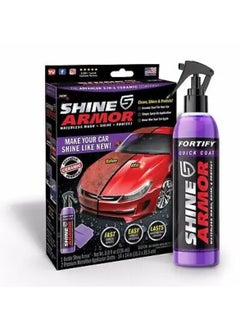 SHINE ARMOR Shine Armor Fortify Quick Coat Ceramic Coating - Car Wax Spray - Waterless Car Wash & Wax - Hydrophobic Top Coat Polish & Polymer Paint Sealant Protection  - Image 2