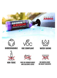 SHINE ARMOR Shine Armor Fortify Quick Coat Ceramic Coating - Car Wax Spray - Waterless Car Wash & Wax - Hydrophobic Top Coat Polish & Polymer Paint Sealant Protection  - Image 3
