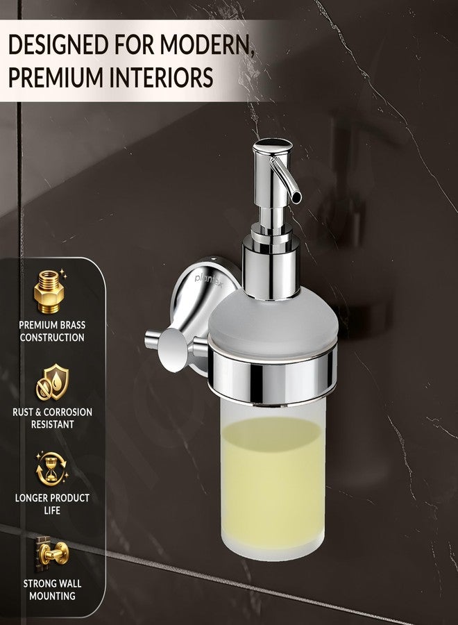 Plantex Liquid Soap Dispenser for Bathroom/Pure Brass Shampoo Dispenser/Handwash Dispenser/Bathroom Accessories - Pack of 1 (APS-EFL-07, Chrome) - Image 2