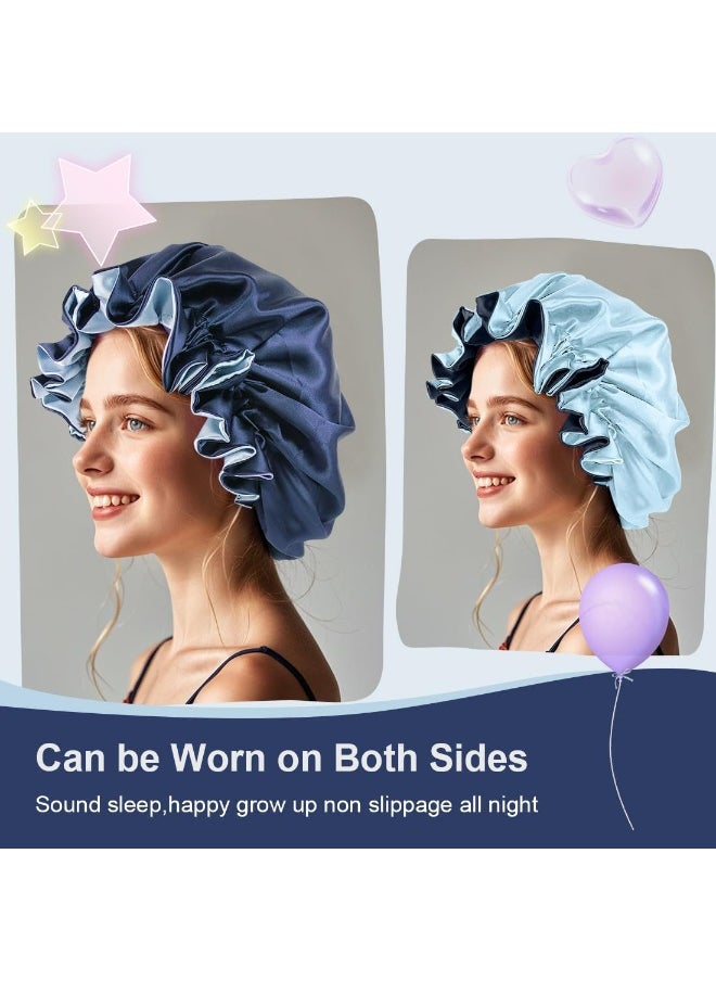 Elegant Double-Layer Satin Sleep Cap - Women's Princess Style Shower Cap - pzsku/Z6E111A2AF48BABFC3C0DZ/45/_/1741223786/60f8686c-80f7-4d3f-ba0d-31fda7a30af7