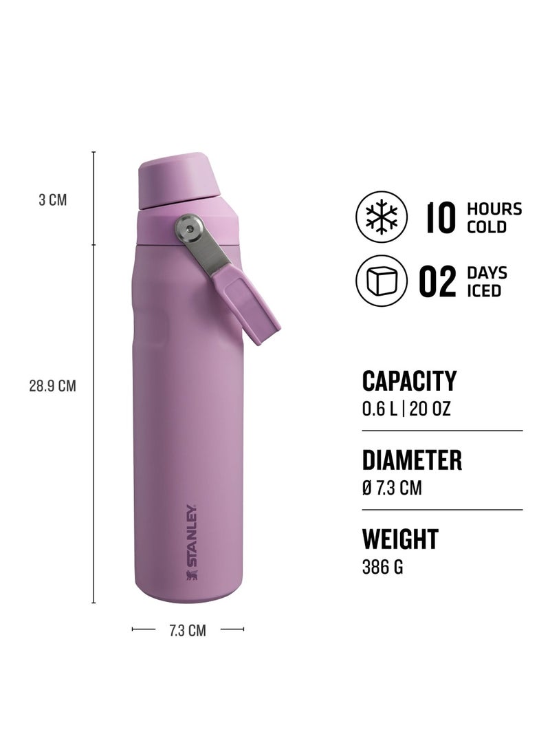 Stanley - The Aerolight IceFlow Water Bottle Fast Flow 0.6L - Keeps 10 Hours Cold - Lightweight Insulated Water Bottles - Dishwasher Safe - Leakproof and Fast Flow Lid - BPA Free - Lilac - Image 1