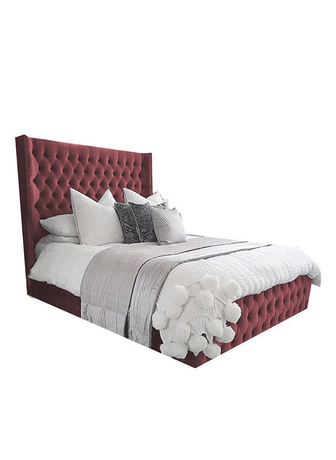 REGAL IN HOUSE In House | Burgas Bed Frame Velvet - Dark Pink  - Image 2