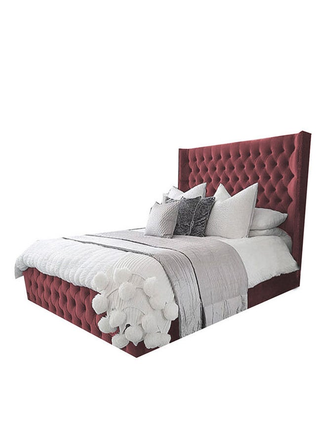 REGAL IN HOUSE In House | Burgas Bed Frame Velvet - Dark Pink  - Image 3