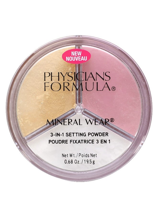 Physician's Formula Physicians Formula, Mineral Wear, 3-In-1 Setting Powder, 0.68 oz (19.5 g)  - Image 1