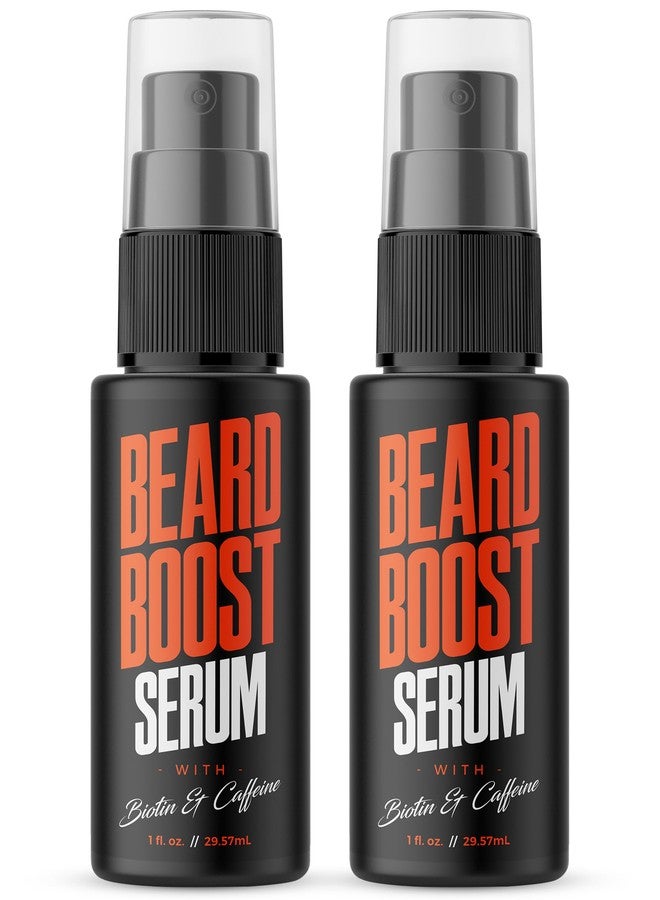 Wild Willies Beard Growth Serum (2-Pack) - Natural Beard Care with Biotin & Caffeine for Healthier, Thicker & Fuller-Looking Mustache - Daily Grooming Routine Nourishes & Hydrates Mens Facial Hair - Image 1