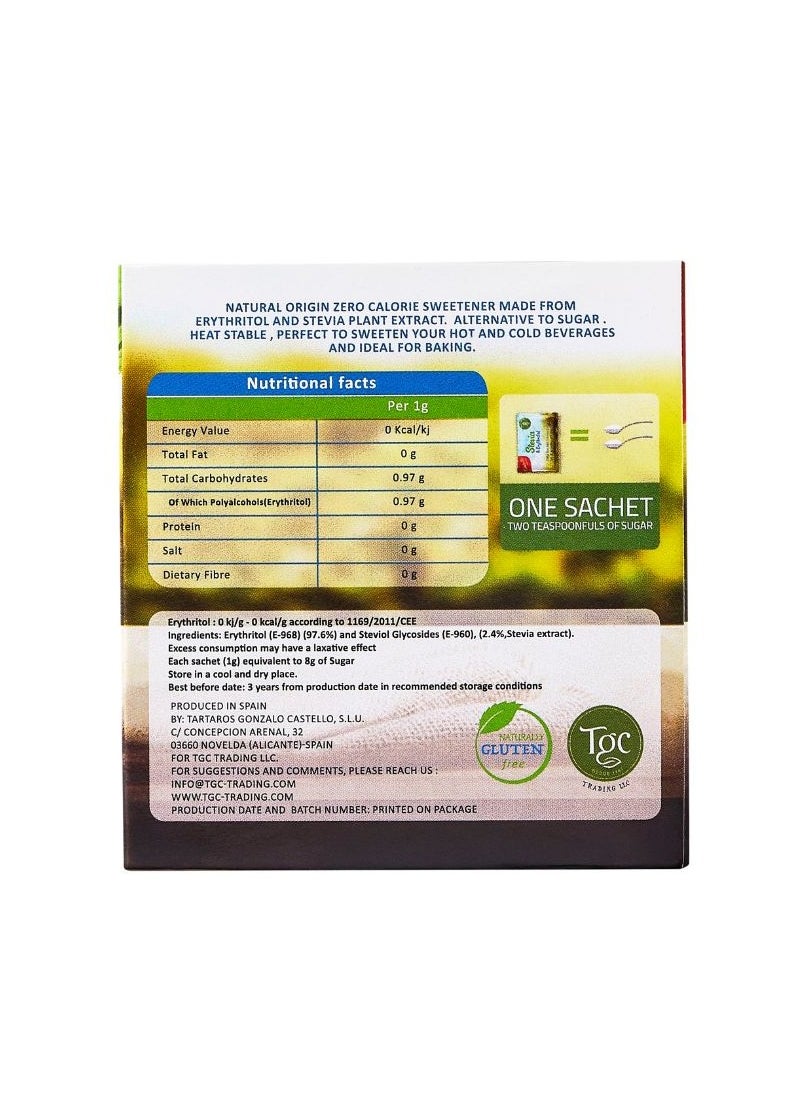 Castello since 1907 Zero Calorie Stevia Sweetener 60 Sachets 60g  - Image 2