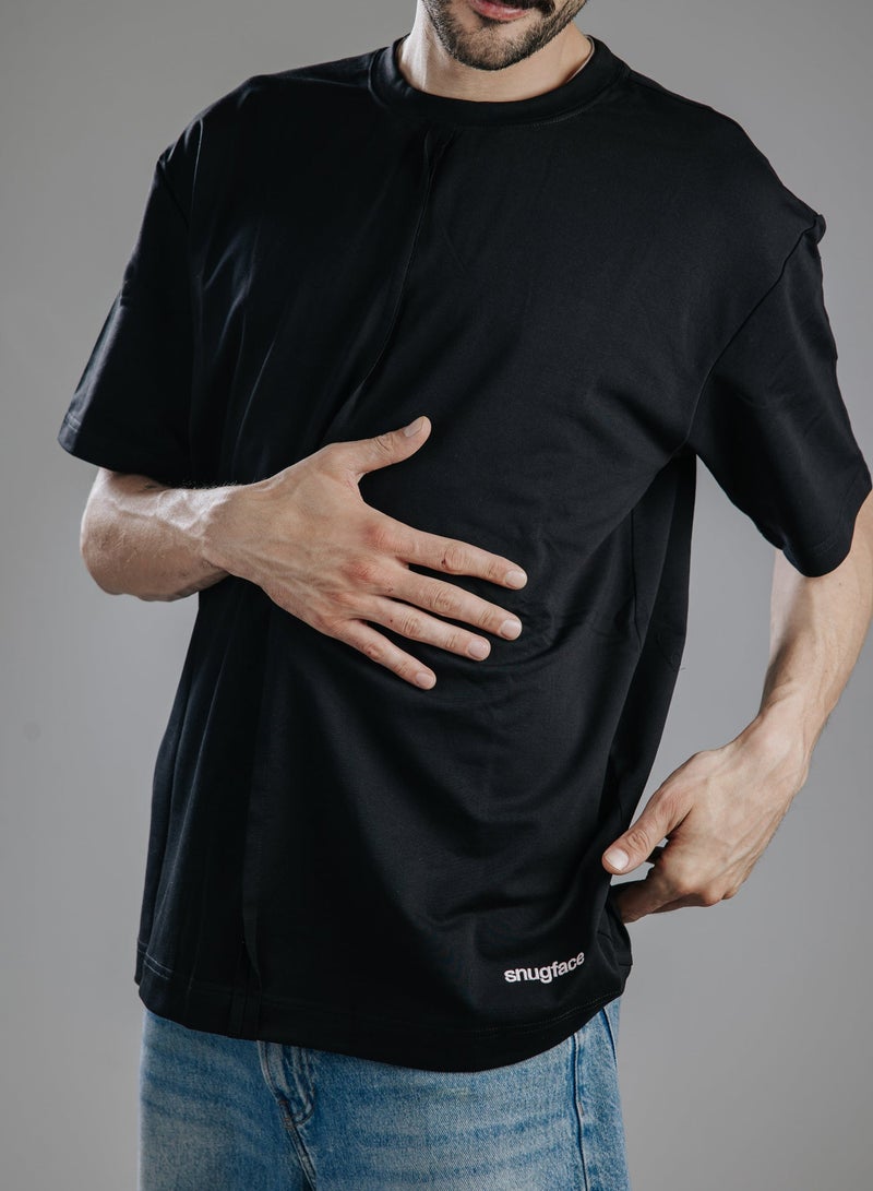 Snugface The Line Oversized Men's T-Shirts - Image 3