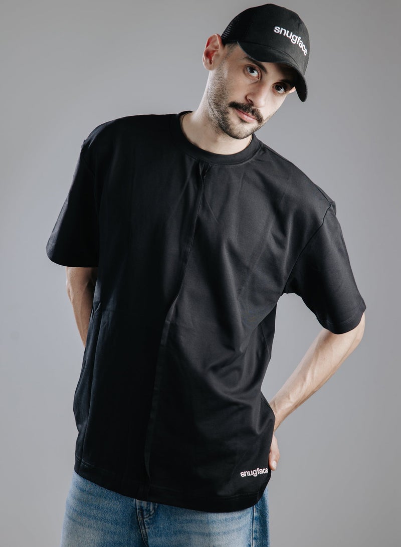 Snugface The Line Oversized Men's T-Shirts - Image 1