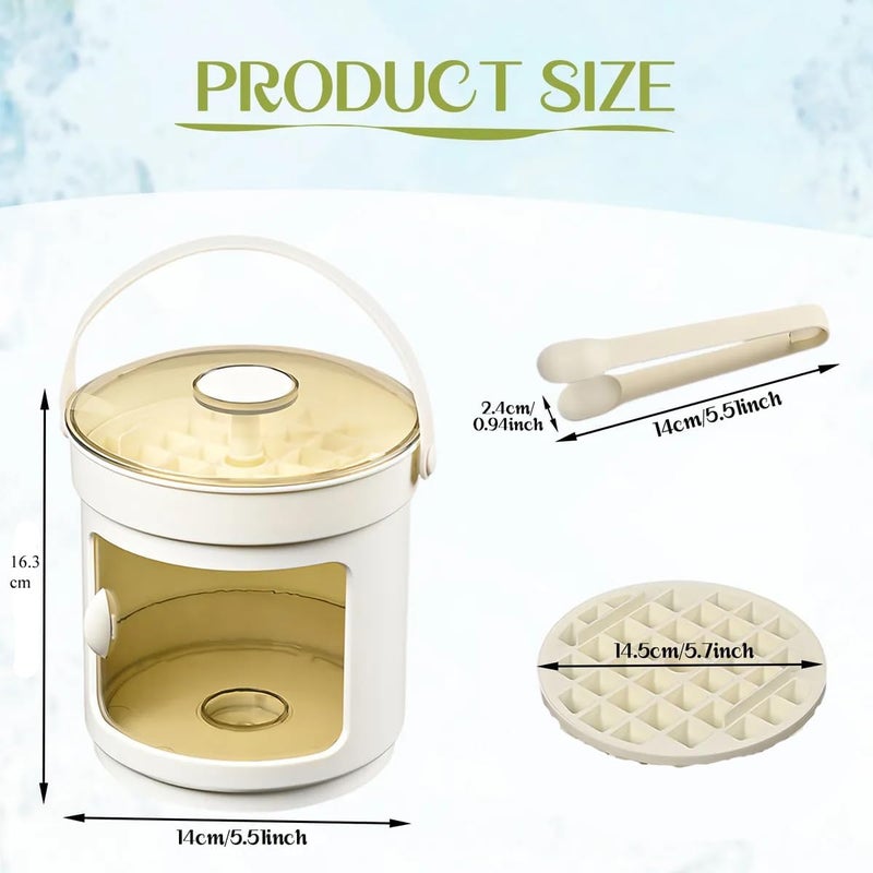 36 Grid Ice Cube Tray with Lid and Storage Bin, BPA-Free with Tongs - Image 2