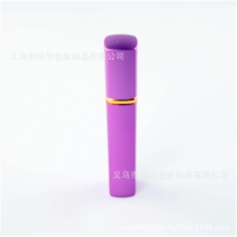 12Ml Stripesd Aluminum Square Tube Perfume Bottle Press Dispensing Bottle Convenient Travel Spray Glass Bottle Empty Bottle - Image 1