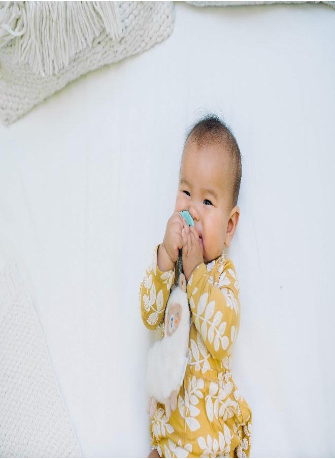 Itzy Ritzy - Itzy Ritzy Pacifier & Lovey Set; Detachable Plush Llama & Coordinating Mint Silicone Pacifier; Ideal for Ages 0 Months & Up, Llama - Image 1