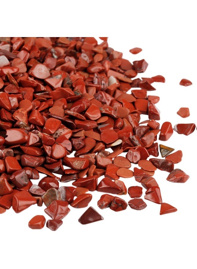 SUNYIK Red Jasper Tumbled Chips Stone Crushed Crystal Quartz Pieces Irregular Shaped Stones 1 pound (About 460 gram) - Image 2