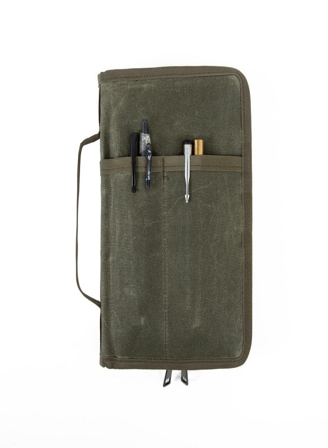 EHRGK A5 Notebook Cover,Zipper Journal Planner Sketchbook Cover,Field Notes Notebooks Cover Notebook Jacket for 5.5 x 8.25 Moleskine A5 LEUCHTTURM,Water Resistant (Army Green) - Image 1