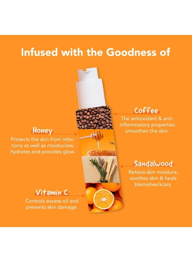 Bella Vita Organic Vitamin C-Glow Natural Face Wash with Honey, Aloe and Sandalwood, Oil Control, Acne Removal and Glowing Skin for Men and Women - 100 ml - Image 5