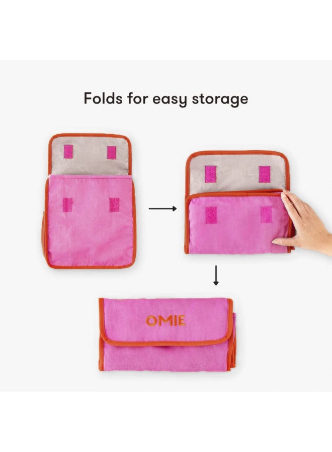 OMIE OmieBox Lunch Bag - Washable, Foldable, Durable, WaterResistant Fabric with Interior Pocket and External Bottle Holder. - Image 5