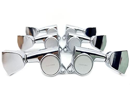 Gotoh Modern Keystone-Style Chrome Tuners (3 per side) - Image 1