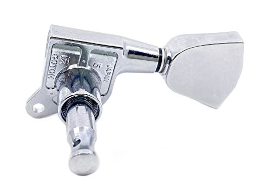 Gotoh Modern Keystone-Style Chrome Tuners (3 per side) - Image 5