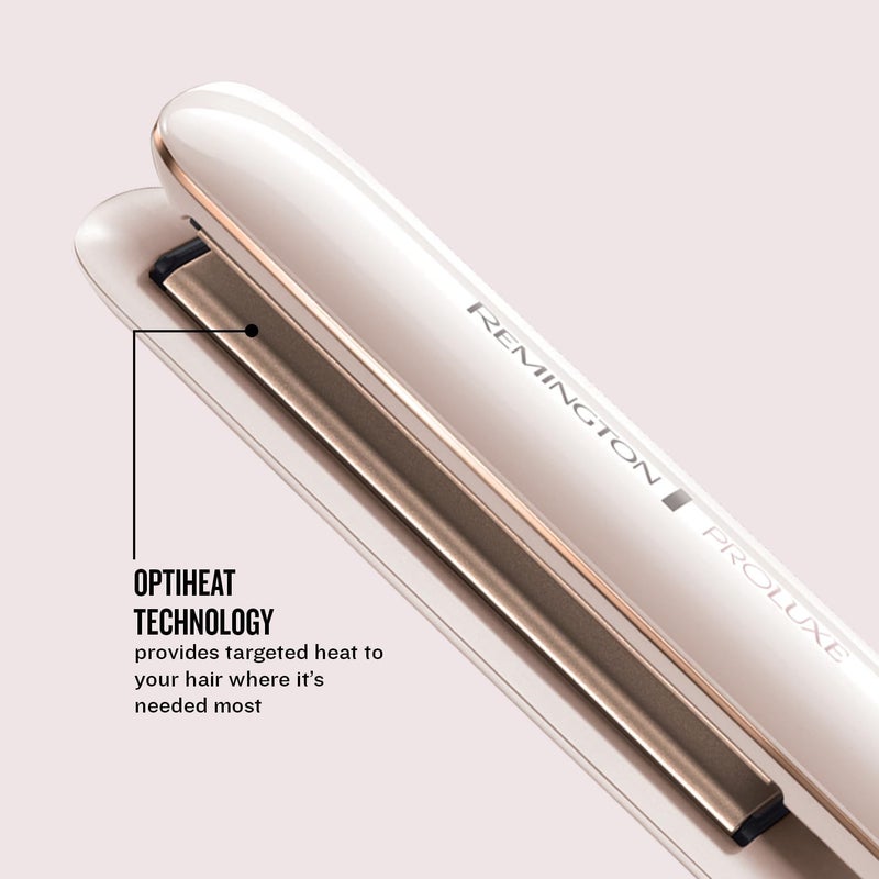 ريمنغتون Remington Proluxe Ceramic Hair Straighteners with Pro+ Low Temperature Protective Setting, Rose Gold - S9100 - Image 2