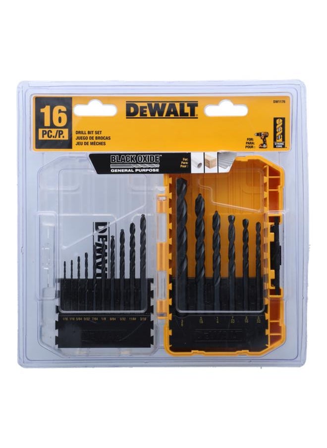 DEWALT 16-Piece Black Oxide Drill Bit Set  - Image 1