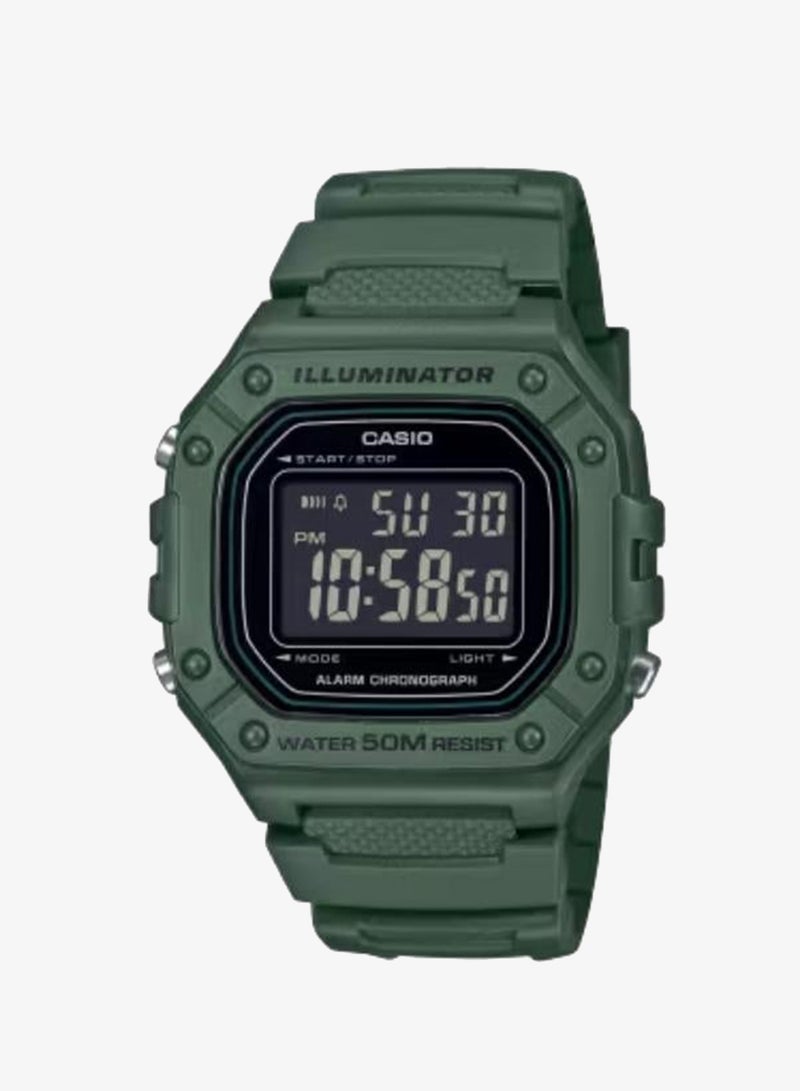 Men's Resin Digital Watch W-218H-3BVDF - 43.2 mm
