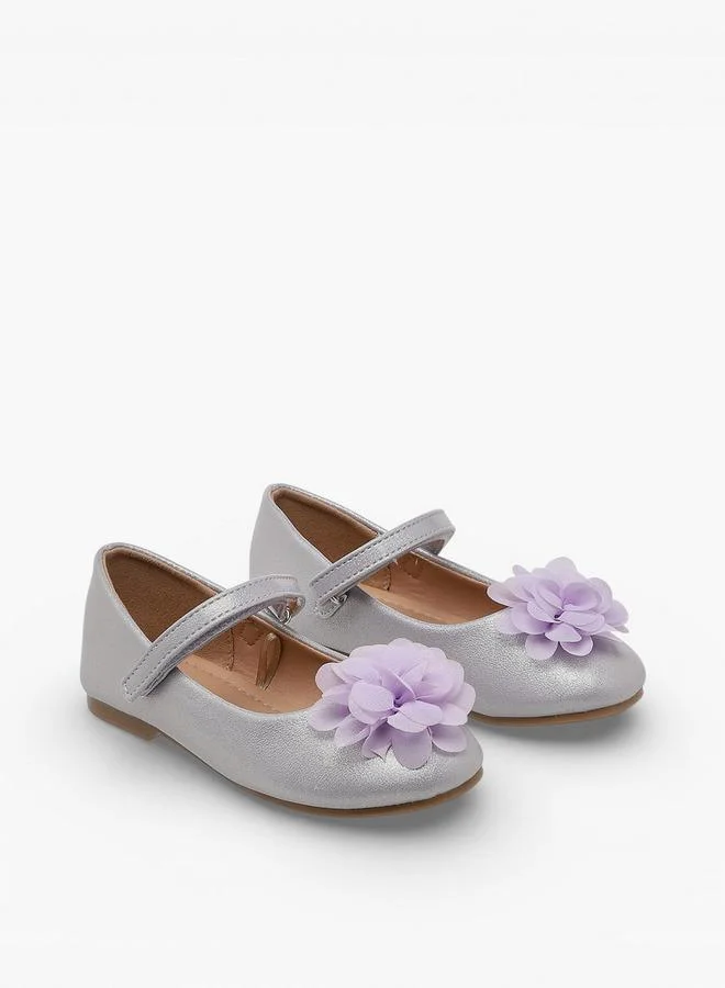 Flora Bella By Shoexpress Girls Floral Embellished Mary Jane Shoes