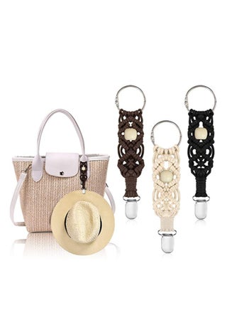 3 قطع مشابك قبعة متعددة الاستخدامات للسفر مناسبة للحقائب وحقائب الظهر والأمتعة مناسبة للنساء والأطفال والبالغين باللون الأسود والبيج والبني - pzsku/Z6E11CC9CDABD0BD44614Z/45/1761213239/acff533d-6a6d-4993-bd4f-9a1ca790c8d4