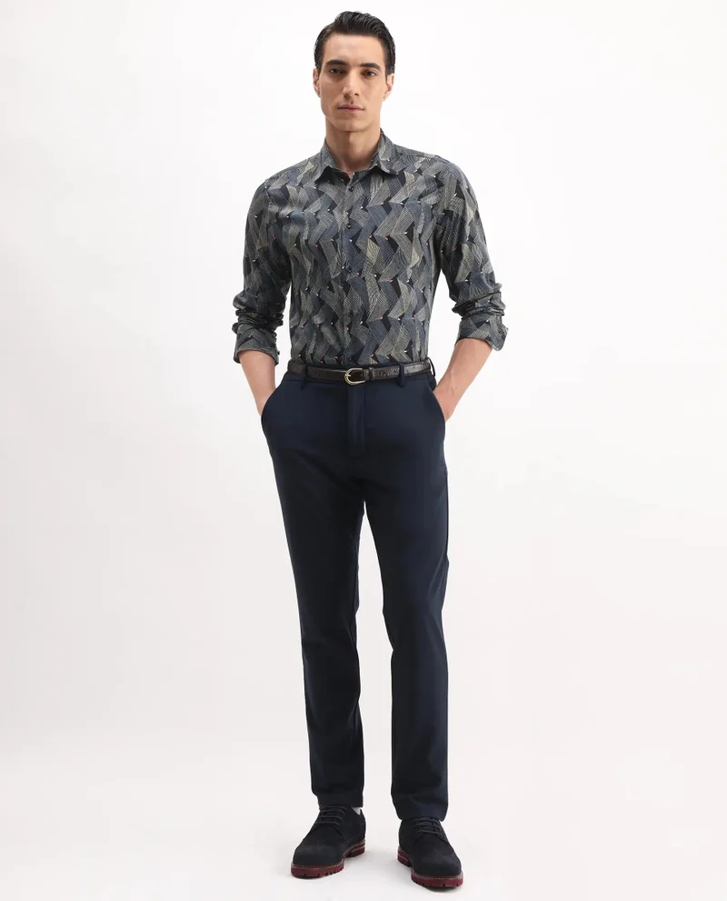 Rare Rabbit Men's Geometric Print Shirt