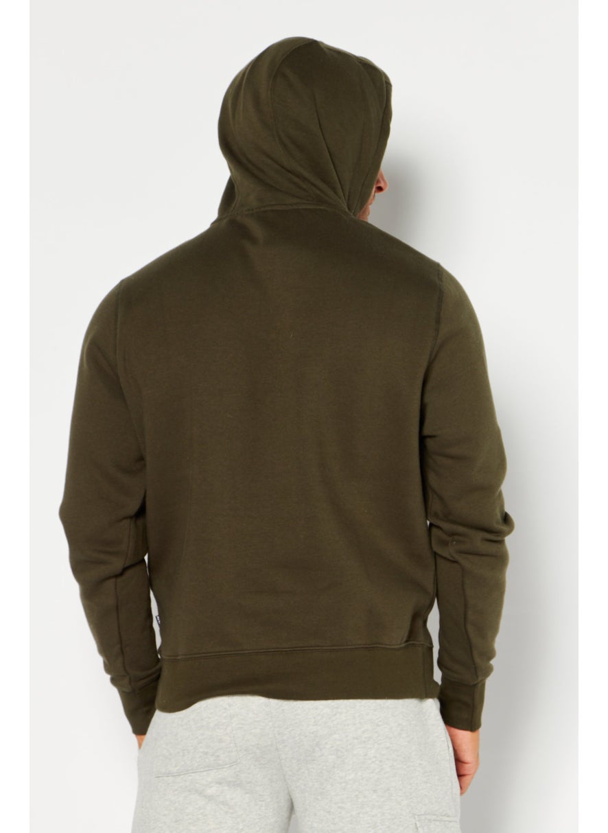 DKNY Sport Men Sportswear Fit Training Hoodie, Olive  - Image 2