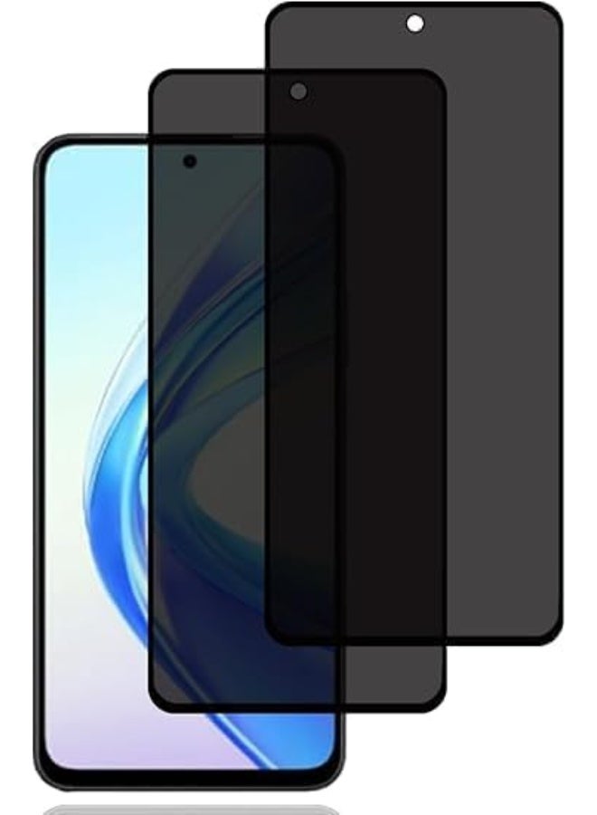Muzz [2 Pack] Privacy Screen Protector for Honor X7b, Anti-Spy 9H Tempered Glass, Full Coverage, Scratch Resistant,28 ° Full Screen Anti-peeping (Honor X7b) - Image 1