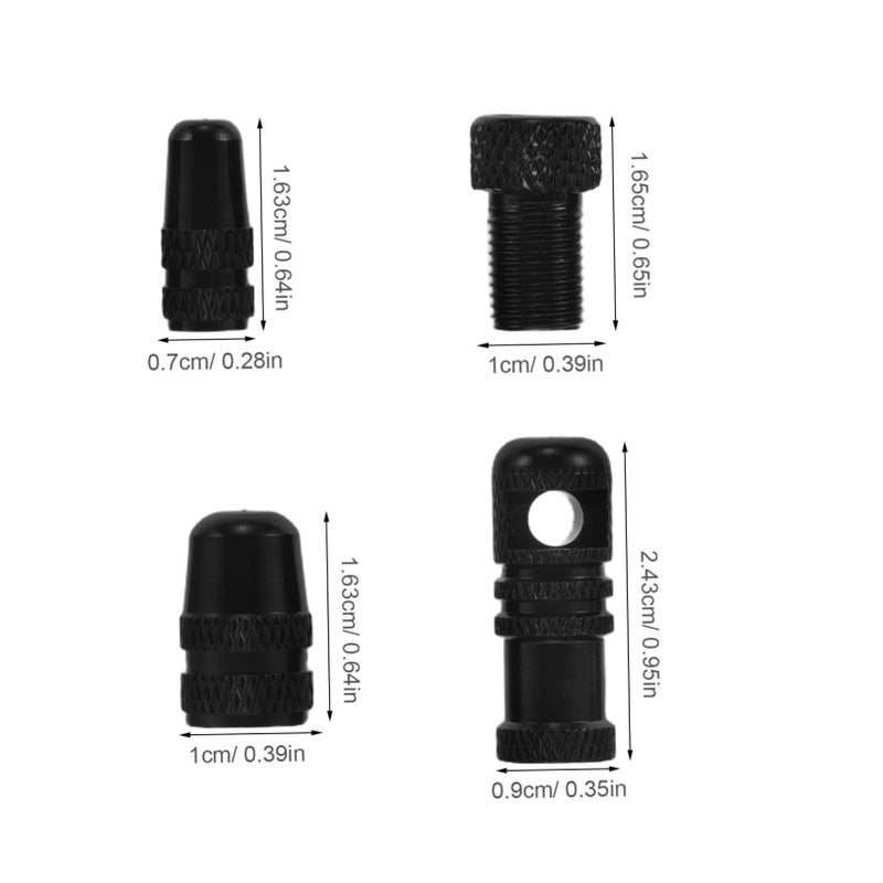 10Pcs Aluminum Alloy Tire Valve Caps French to American Adapters for Cycling - Image 3