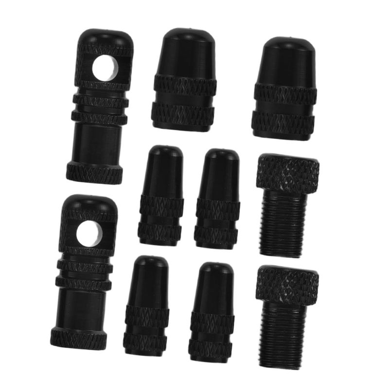 10Pcs Aluminum Alloy Tire Valve Caps French to American Adapters for Cycling - Image 2