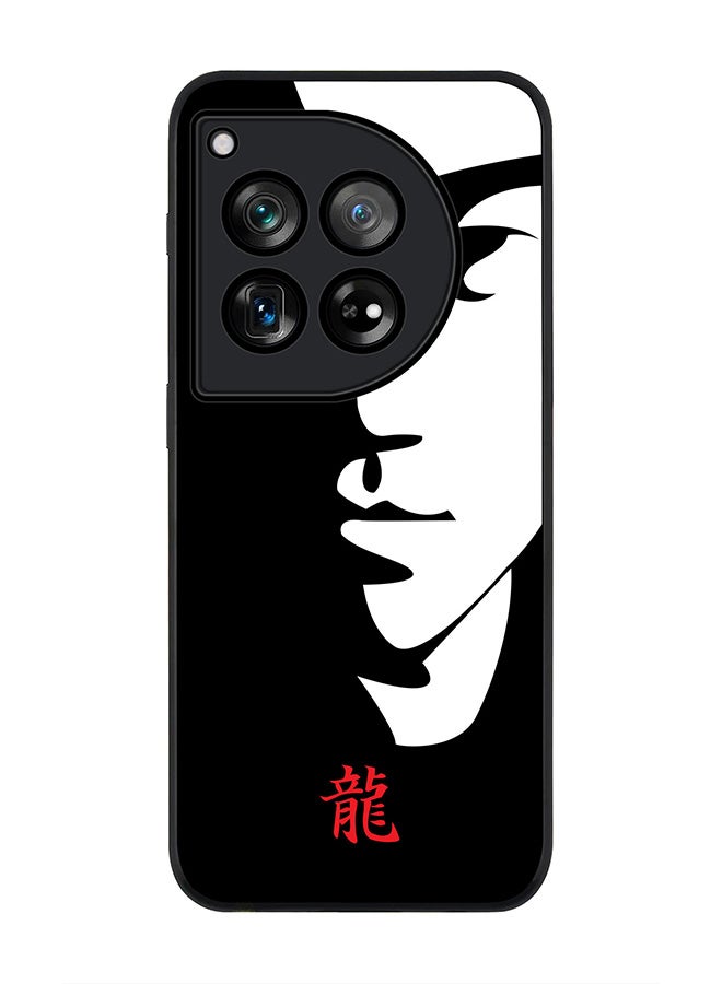 Stylizedd Rugged Black edge case for OnePlus 12R / OnePlus Ace 3 5G, Slim fit Case Flexible Anti Drop TPU Gel Thin Cover - Tibute - Bruce Lee (Black) - Image 1